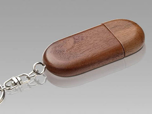 USB Holz Round Business