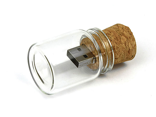 USB-Stick Flaschenpost (Kork)