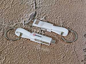 3 in 1 mini ladekabel kabel smart schluesselring logo