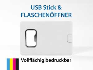 USB Duo Visitenkarte aus Kunststoff, Scheckkarte mit Ihrem Logo bedruckt