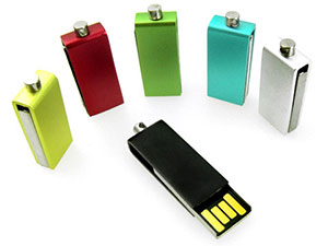 Mini USB Stick viele farben twister metall