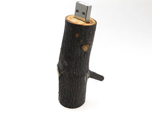 USB Stick Holz Ast Werbegeschenk
