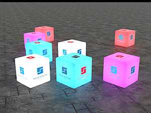 glowing cubes mix