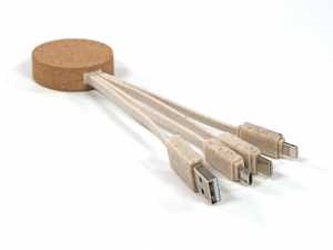 ladekabel eco kork wheat straw natur bio weizenstroh logo anschluss