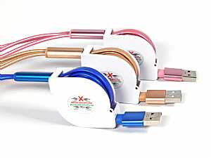 ladekabel flexibel kabel adapterkabel ausziehbar colour logo