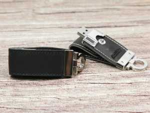 leder highspeed usb stick schwarz logo jfif