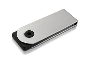 Eleganter Mini USB-Stick aus Metall, hoch glänzend