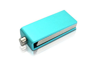 Herausdrehbarer Mini USB-Stick im Alu-Gehäuse