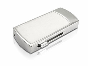 Edler Mini USB Stick aus Metall, Swarovki-Stein