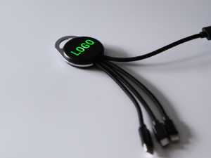 multi ladekabel gruen led logo