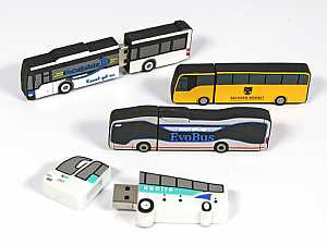 usb stick bus transport verkehr werbung