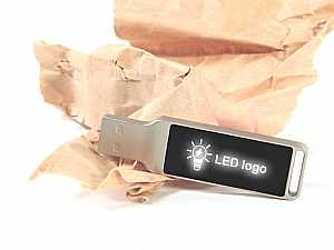 usb stick led shimmerlite metall hintergrund