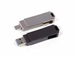 USB-Stick MetalDrive Pro Duo L mit Typ-C + A bedruckbar