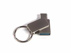 usb stick twin metall mini buegel drehbar schluesselring kreativ