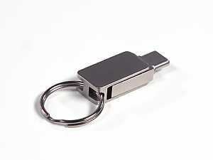 usb stick twin metall mini buegel drehbar schluesselring