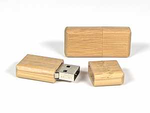 USB-Stick aus Holz als idealer Werbeartikel mit Logo