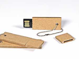 usb wellpappe mini stick natur öko