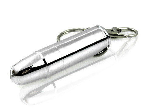 Kugel USB-Stick aus Aluminium, Patronenform, Patronenhülse