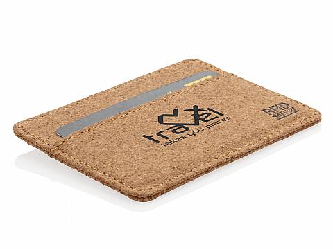 Öko Kartenhülle mit Oberfläche aus Kork, RFID-Safe Werbeartikel