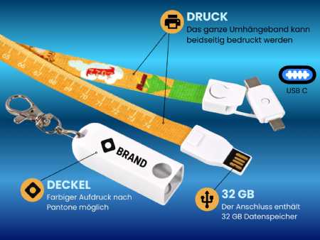 Lanyard Ladekabel mit 32 GB