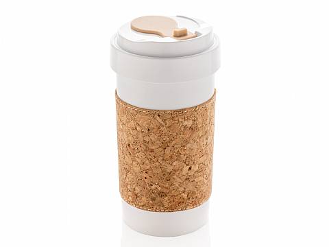 Coffe2Go aus PLA und Korkbanderole, PLA, Kork