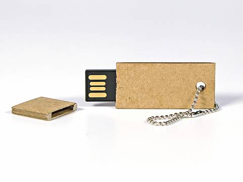 USB-Stick Wellpappe Mini aus Karton, umweltfreundlicher Stick