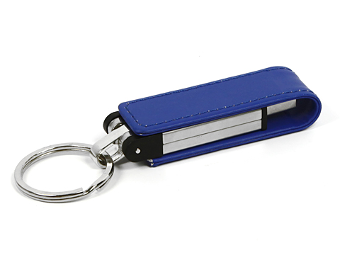 USB Stick aus Leder, farbiges Leder mit Schlüsselanhänger