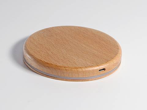 Wireless Charger Vollholz bedruckbar
