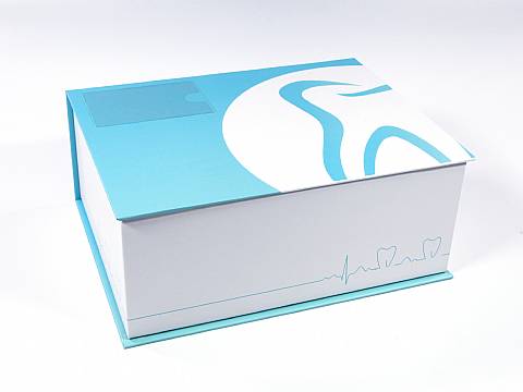 Dentalbox 4 Maxi im Standarddesign - eine Verpackung für Dentallabore & Zahntechniker