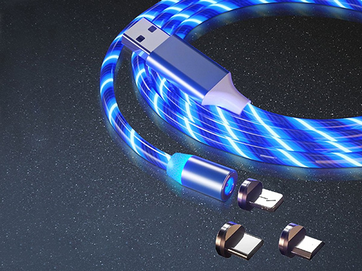 LED Flowing Light Ladekabel mit Magnet