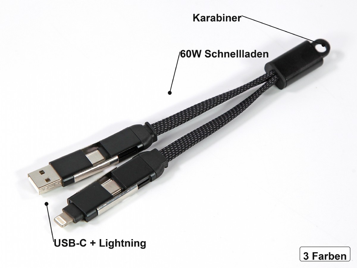 Mini-Ladekabel mit Karabiner