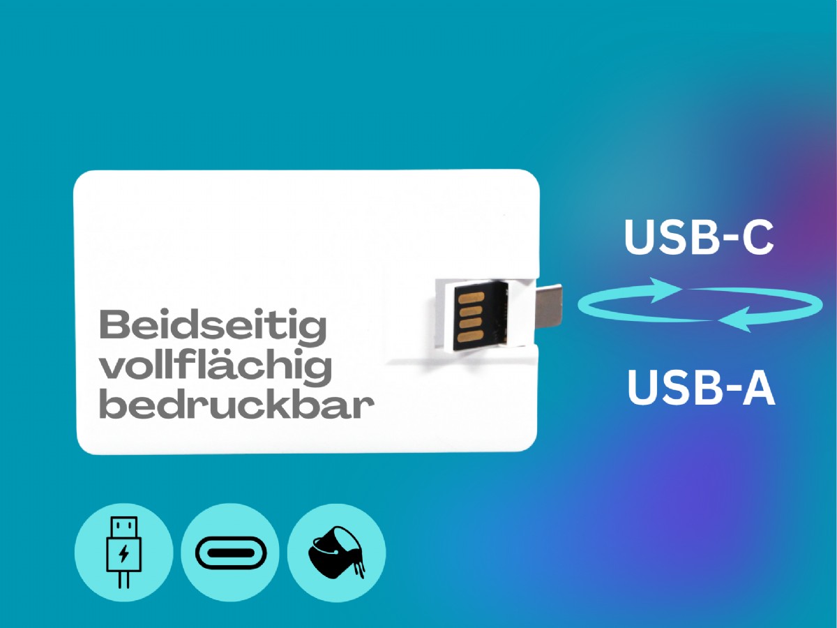 USB Duo Visitenkarte (Typ C)