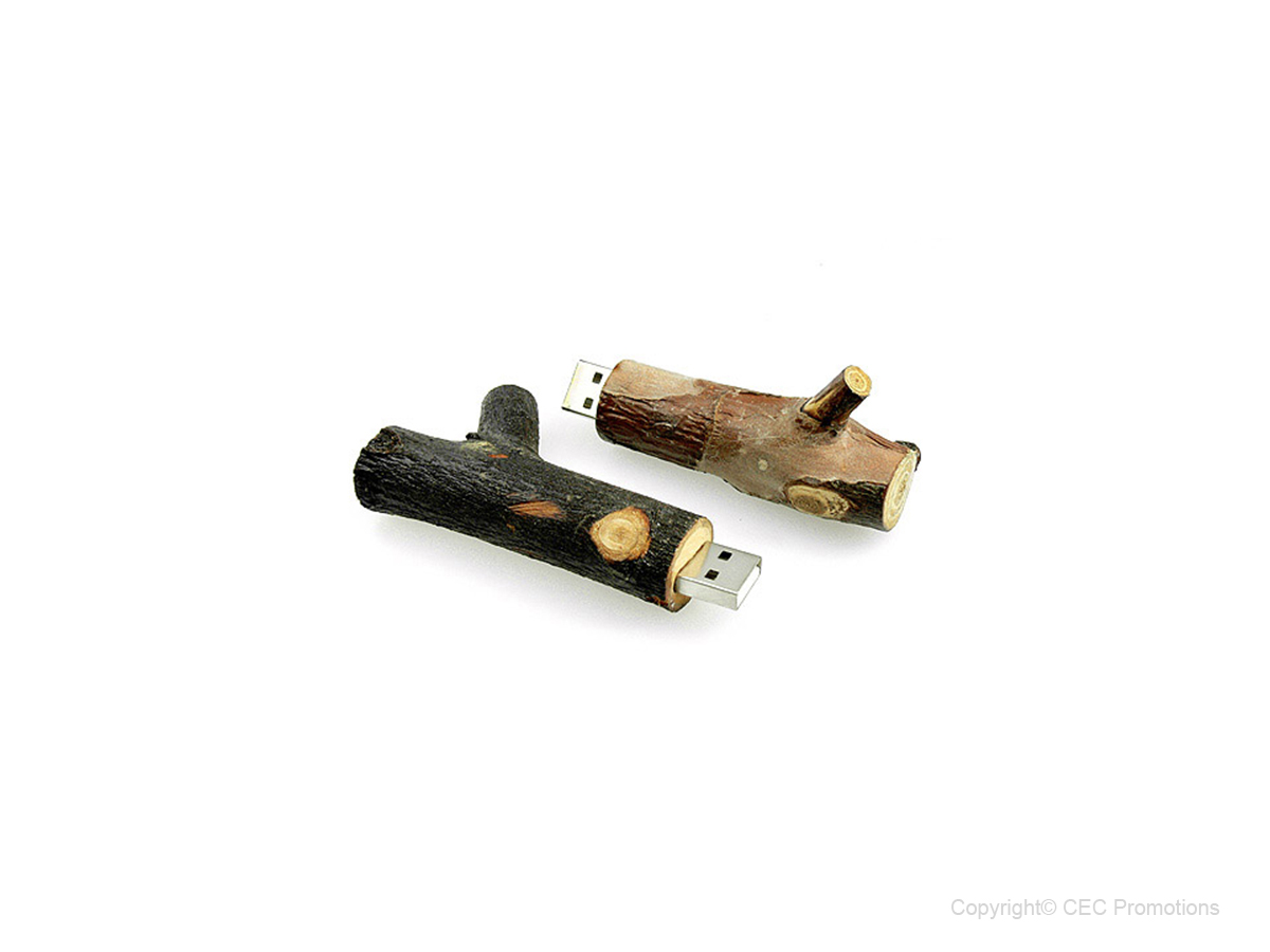 USB-Stick Holzast dunkel
