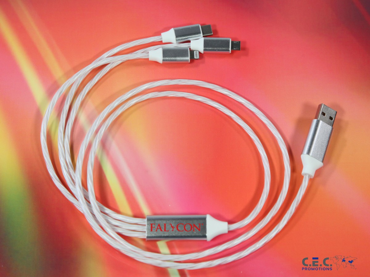 LED Flowing Light Ladekabel 3in1