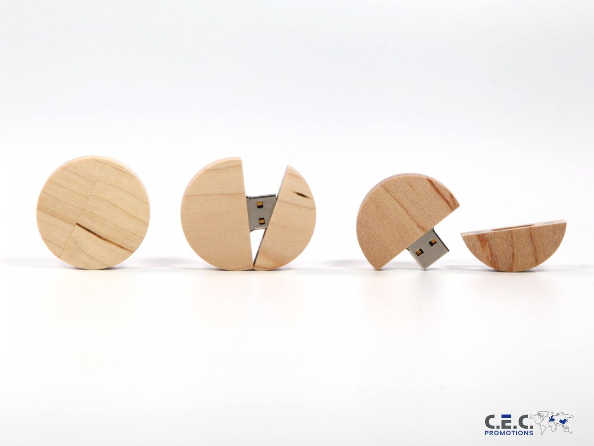 USB Holz Rund