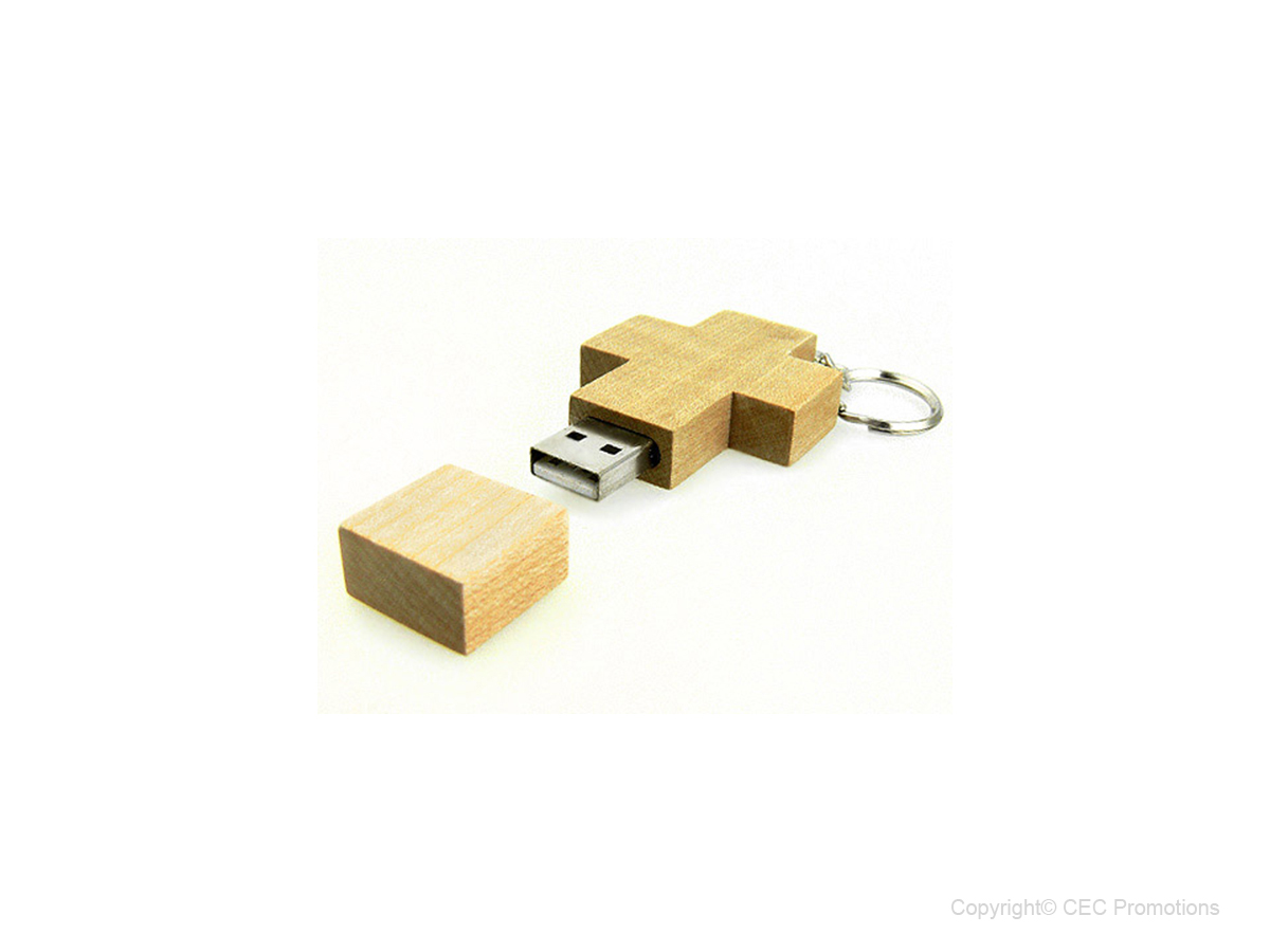 USB Holzkreuz