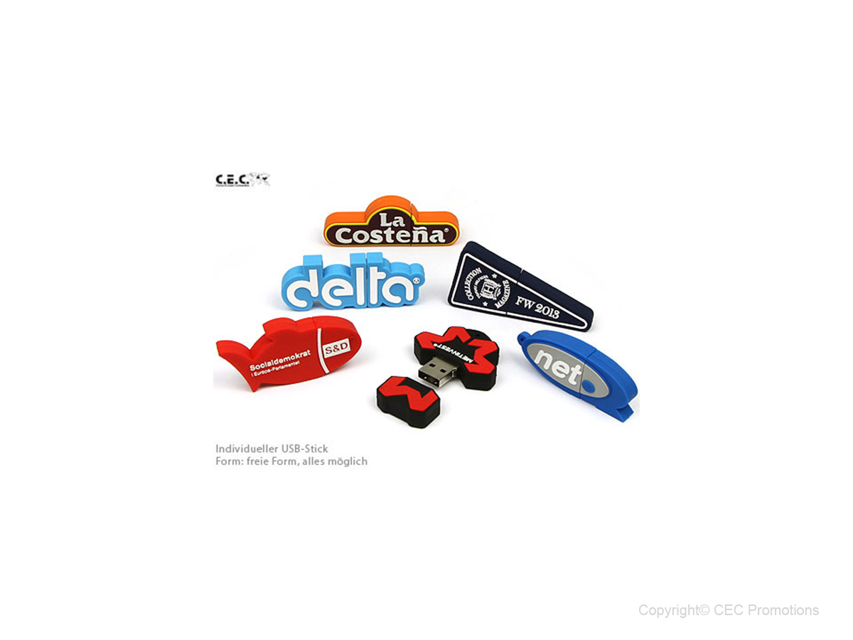 USB-Stick Logo Freiform