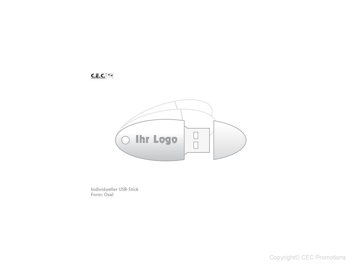 USB-Stick Logo oval