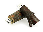 USB-Stick Holzast dunkel