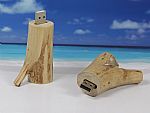 USB-Stick Holzast hell