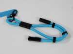Geflochtenes Ladekabel mit Karabiner, blaue Ausführung