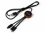 Multi 3-in-1 Kabel Holz LED