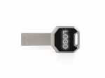 USB-Stick in schlichter, silberner Ausführung mit Platz für ein individuell bedruckbares Logo. Ideal für Werbezwecke.