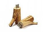USB-Stick Holzast hell
