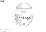 USB-Stick Logo rund