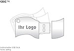 USB-Stick Logo wellig