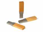 USB-Stick mit Holz- und Metallgehäuse, ideal zum Bedrucken mit einem individuellen Firmenlogo.