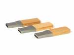 USB-Sticks mit Holz- und Metallgehäuse, ideal für individuelles Branding und als Werbegeschenk.