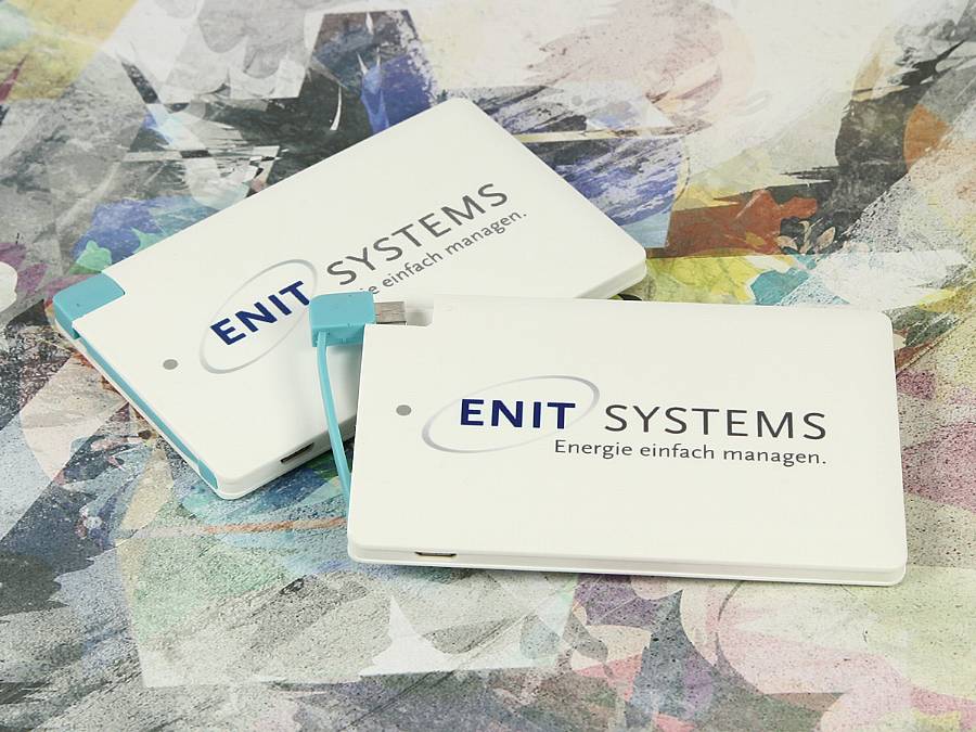 PowerCard Powerbank schlichter & leichter weißer mobiler Akku im