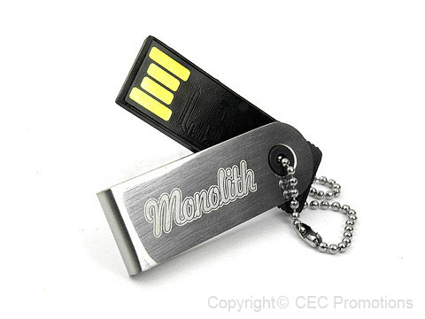 Mini-Micro USB-Stick metall swing gravur, Mini.05